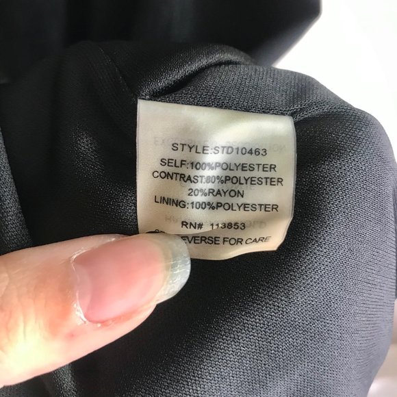 Sugar + Lips / Black Velvet Ribbed Bodycon Dress - Picture 10 of 10